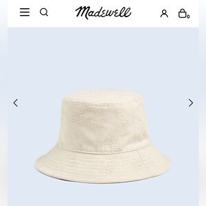 NWT Madewell embroidered bucket hat
